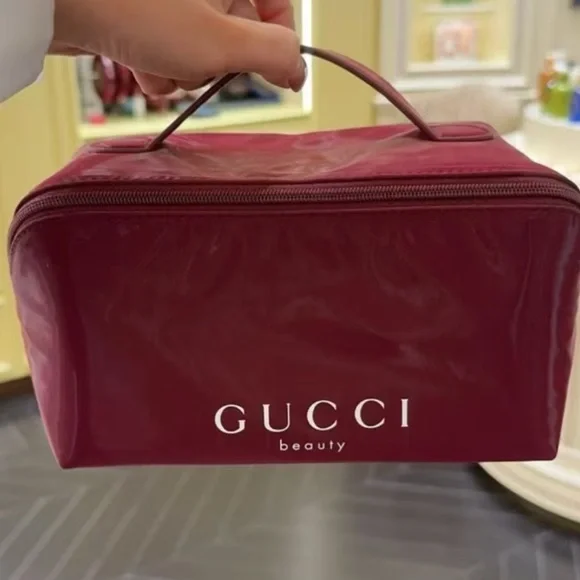 Gucci Beauty Burgundy Cosmetic Bag - Picture 2 of 8